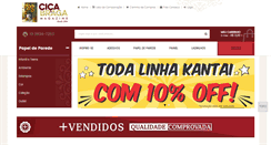 Desktop Screenshot of cicabragapapeldeparede.com.br