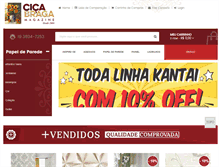 Tablet Screenshot of cicabragapapeldeparede.com.br